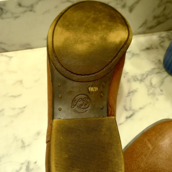 Lucky Brand Size 9 Brown Leather Ankle Boots - Picture 4 of 5